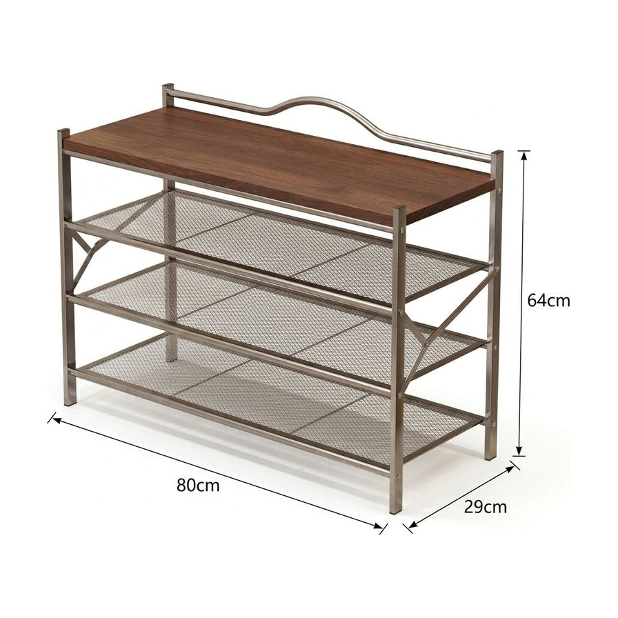 鞋架尺寸示意图，标注长 80cm、宽 29cm、高 64cm 的具体规格数据。