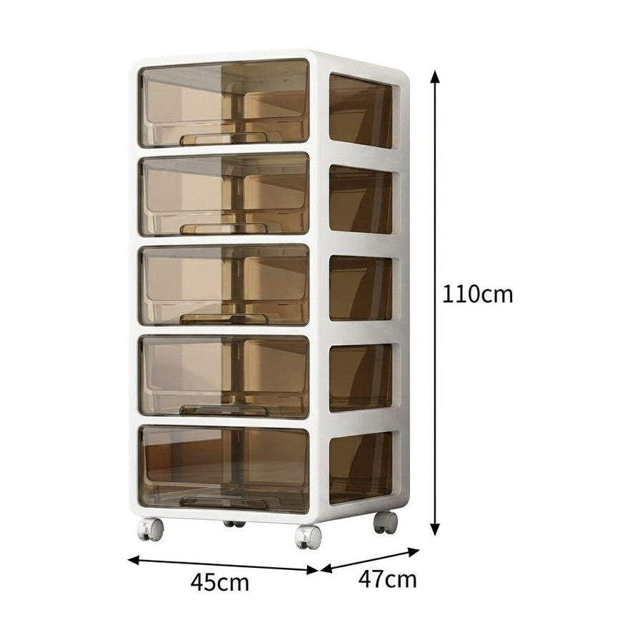 收纳柜尺寸示意图，标注了高度 110cm、宽度 45cm 和深度 47cm 的具体数据。